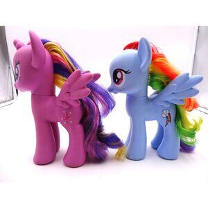 My Little Pony 8" Lg Figure Twilight Sparkle a Rainbow Dash Pegasus Unicorn 2013